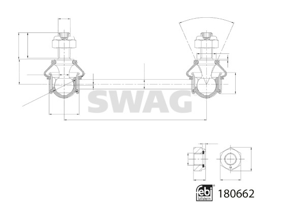 SWAG 33 10 7808 Tyč/vzpěra,...